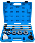 Universal Cam Bearing Installation And Removal Tool Kit With 1-1/8 To 2-2/3 Inch Adapters in blue carrying case