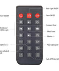 Remote control for Star Projector For Bedroom With Remote, Aurora Northern Lights Show, Bluetooth Speaker, White Noise And Timer.