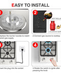 Steps to install Two Burner Portable Gas Stove On The Go With Stainless Steel Build For RVs Apartments And Outdoor Kitchens 12 Inch Cooktop
