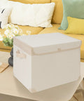 Kick Some Clutter To The Curb With These Roomy Foldable Storage Bins Featuring Tough Reinforced Side Panels And Snug Fitting Covers designed for organizing home items.