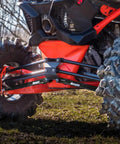 Beefy Heavy Duty Boxed Rear Radius Arms for Can Am Maverick X3 72 Inch Turbo X RC X MR X RS Max Models Lower Two Rods Only Black Finish With Reinforced Pivot Joints And Five Eighth Inch Heim Joints For Serious Strength on UTV rear suspension