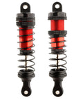 Front and Rear Aluminum Shocks Absorber Damper Set for 1 by 16 Scale RC Cars Universal Fit Upgrade Replacement Parts Red