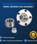 Bolt On Front Wheel Hub Bearing Assembly 518516 with components for Nissan Altima 2002 To 2006 3 5L V6 Maxima 2000 To 2008 Infiniti I30 I35