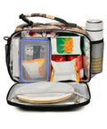 Open North American Desert Cowboy Insulated Lunch Bag With Buckle Handle And Detachable Adjustable Shoulder Strap