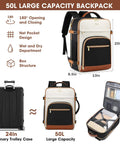 Carry On Travel Backpack With Flight Approved And Water Resistant Design, 20x13x8.5 Inch Size, Fits Under Seat Or In Overhead