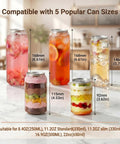 Commercial Can Sealer Machine Automatic Cup Sealer Five Station Beverage Packaging Plug And Play Powerhouse with different can sizes