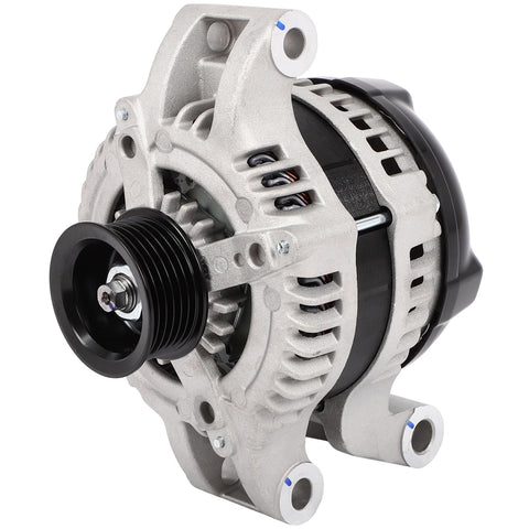 Front view of Drop In Ready Alternator Replacement for Ford E Series and F Super Duty 6.2L V8 2017-2022 models.