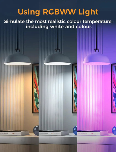 Smart LED Bulbs 2 Pack Works With Apple HomeKit Siri Alexa Google Assistant RGBWW Color Changing Dimmable 9W 810 Lumens