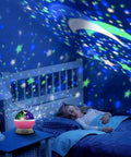 Star Projector Night Light For Kids Pink Bedroom Decor Rotating Starry Sky Moon Projection Night Light Gift For Girls Ages 1 To 14 Cozy Soothing Sleep Aid And Chill Nighttime Comfort projecting stars and moon in child's bedroom