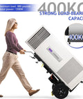Heavy Duty Electric Stair Climbing Dolly Hauls 900 LBS Appliances Safes Up Stairs With Ease Power Tool Motor Dual Speed Efficiency Hand Truck For Moving Pros with 400KG capacity.