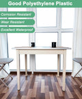 20 Pack One Half Inch Rectangular Tubing End Caps Plastic End Plugs protecting chair legs in dining room