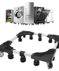 Heavy Duty Appliance Dolly With 10 Support Feet And Four Locking Swivel Wheels For Easy Moving Of Washers Dryers Fridges And Mini Refrigerators, stabilizing appliances.