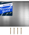 Stainless Steel Kitchen Backsplash Panels 24x30 Inch Reversible Metal Sheet With Pre Drilled Holes And Screws No Fuss Install