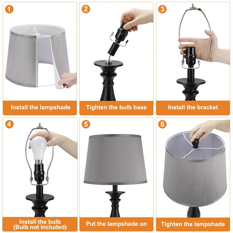 Modern USB Table Lamps Set Of 2 For Living Room And Bedroom With USB Charging Ports 28 Inch Desk Lamps For Nightstands Gray Finish Charges Phones And Tablets When Off Or On Easy Switch