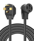 Heavy Duty Dryer Extension Cord 4 Prong 30 Amp NEMA 14 30P To 14 30R For Dryer Power And EV Charging 125 Volt To 250 Volt 10 Feet No Electrician Needed