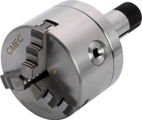 4 Inch Self Centering 3 Jaw Lathe Chuck With 5C Mounting Heavy Duty Includes Solid Inner And Outer Jaws Quench Hardened