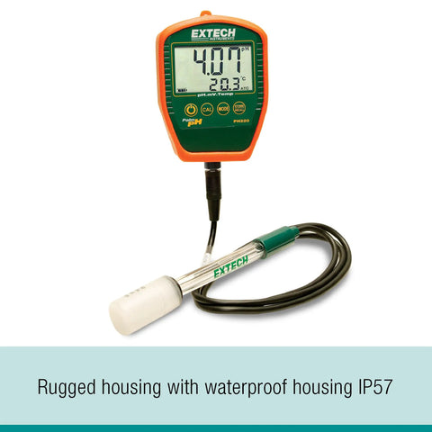 Waterproof Palm PH Meter With Cabled Electrode Handy Handheld PH Tester For Soil Water And Food Testing Quick Readout Durable Portable Design Great For Field Work with digital display and cable