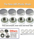 Chrome License Plate Screw Caps and Bolts Set with Gloss Finish Covers for Cars Trucks and SUVs Rust Resistant Hardware Kit