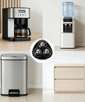 Straight Up Smooth Appliance Casters With Hella Strong Self Adhesive Pads Heavy Duty Furniture Sliders in a kitchen setting.