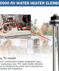 Replacement RV Water Heater Element For Suburban Sw Series 1440W 120V Screw In Fits 520900 520789 232794, installation guide