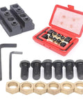 Built Tough CNC Eccentric Clamps Kit for Five Eighths Inch T-Slot, Cam Clamp System with bolts, nuts, and copper studs