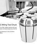 Premium High Speed Steel Milling Lathe Collet With Automatic Release So End Mills Stay Loose Hella Smooth Action For Cnc Engraving And Precision Industrial Machining 8 X 6. 2 Mm shown with CNC tool in action