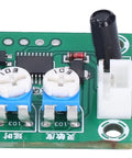 DC 12V Vibration Sensor Module With Adjustable Sensitivity And Time Delay Switch For DIY Alarm Systems, green PCB with trim pots and sensor