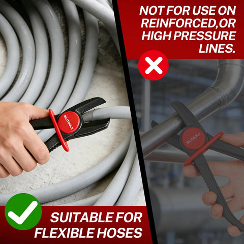 Hose Pinch Off Pliers Set Straight 5.9 To 10 Inches Clamp Pliers For Flexible Fuel Lines Radiator Coolant Brake Hoses And Vacuum Lines Plastic Construction Not For Rigid Or High Pressure Lines