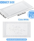 200 Pack Meat Absorbent Pads 4x7 Inch Soaker Pads For Vacuum Sealer Bags Perfect For Fish Poultry And Beef 60 Grams Each White