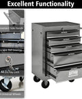 Lockable Rolling Tool Cart Cabinet With Steel Body And Ball Bearing Slides For Garage Workshop Tool Crib Must Haves features durable drawers and wheels.