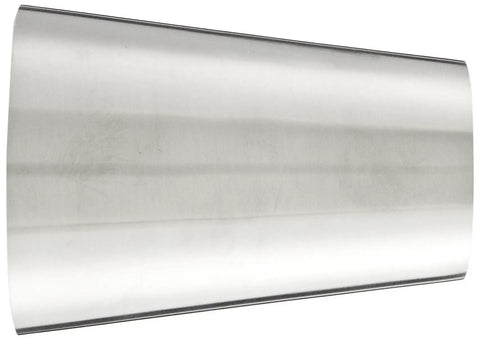 316L Stainless Steel Concentric Weld Reducer Fitting Polished Beefy Pro Grade Connects 3 In Tube OD To 2 In Tube OD Weld On Side View