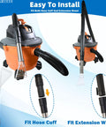 Must Have All In One Universal Shop Vac Adapter Kit Fits Most One To Twenty Gallon Vacs with hose and wand adapters