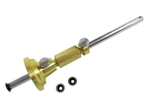 Rock Solid Brass Wheel Marking Cutting Gauge For Woodworking Pros Draw Spot On Lines With Knurled Micro Adjuster And Two Spare Round Cutters For Perfect Fit Projects
