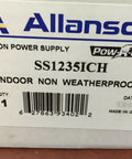 Label on box for Neon Sign Transformer Power Supply For Small Signs 12,000-Volt 35 mA With Ground Fault and Open Circuit Diagnostics.