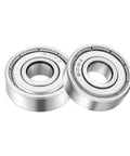 608z Sealed Deep Groove Ball Bearings 8x22x7mm, double shielded, carbon steel, 10 pack, for roller skates and hobby projects