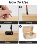Step-by-step guide to installing 50 pairs 1 inch tiny metal hinges with screws for wooden boxes, jewelry boxes, and gift cases
