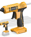 Cordless Hot Glue Gun That Works With Dewalt 20V Batteries 100W Tool Only Rapid Heat No Wires Includes 30 Glue Sticks