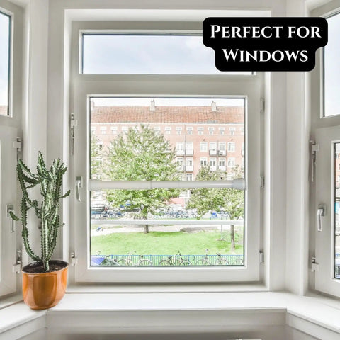 Window with Four Pack Adjustable Window Security Bar Locks For Frame 17 To 29 Inches No Tools Needed Easy Twist To Lock