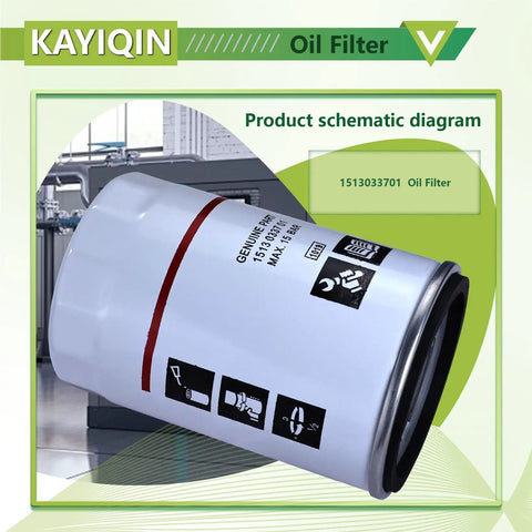 Oil Filter For GA5-11 Air Compressor Replacement Part GX2-11 1513033701 1513-0337-01 2903033701 Plug And Play Install For Quick Maintenance And Smooth Running