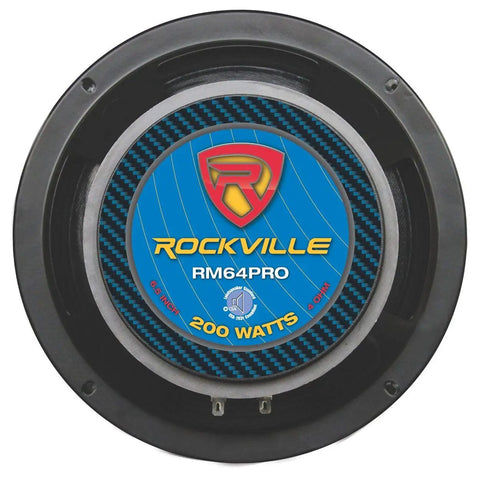 Premium Dope 6.5 Inch 4 Ohm Mid Bass Midrange Car Speakers 4 Pack Featuring Hella Clear Kevlar Cones And 100 Watt RMS Power To Crank Out Loud Sound With Fire Audio Swaps And Deep Bass Punch