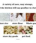 Heavy Duty Ceramic Rice Container With Secure Airtight Lid Big Boy Pantry Canister for store rice, flour, dry goods, and pet food.