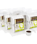 Single Serve Coffee Filter Pack For Reusable Pods EZ Cup 2.0 White Disposable Paper Filters 6 Pack 300 Count shown in packaging