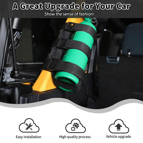 Ford Bronco Trunk Mount for Fire Extinguisher Beefed Up Heavy Duty 3 Lb Carrier Rugged Roll Bar Holder Easy Install Secure
