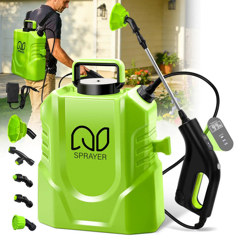 Cordless Backpack Sprayer 3 Gallon With Digital Display And Adjustable Pressures Electric Pump Sprayer With Two Point Battery