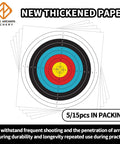 Pro Grade Backyard Archery Target Paper 31.5 By 31.5 Inches Thick 14mm 120g shown in multicolor with 10 rings