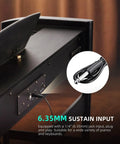 6.35mm input on keyboard for Sustain Pedal For Keyboards And Digital Pianos With Polarity Switch One Quarter Inch Input