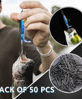 50 Pack Fishing Power Speed Clips High Strength Stainless Steel Quick Change Connectors For Lures Durable Fishing Gear Fast Swaps