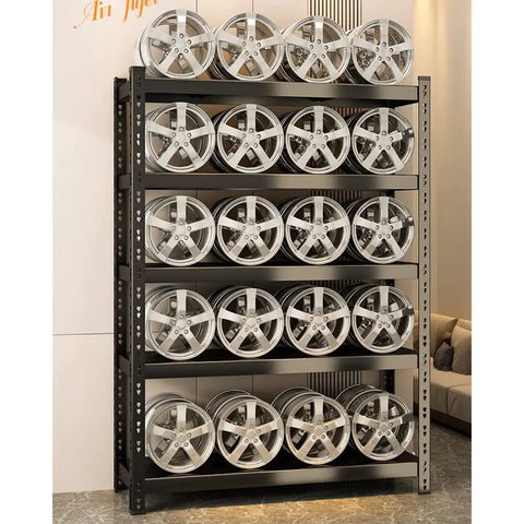 Heavy Duty 5 Tier Metal Shelving Rack With 2000 Lbs Capacity No Sweat Snap Together Assembly For Garage And Warehouse That Stands Tough And Keeps Your Gear Tidy