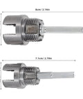 1 Set Internal External Pipe Thread Cutting Tools For 1/2 And 3/4 Inch Water Pipes Dual Function Plumbing Threader Kit showing two cutting heads.