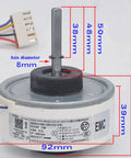 Indoor DC Brushless Fan Motor 13W Replacement For WZDK13-38G-1 RD-310-13-8 with dimensions and electrical connector